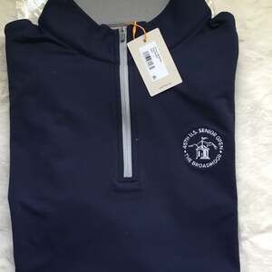 NWT Peter Millar 45th U.S. Senior Open The Broadmoor Navy Blue 1/4 Zip Pullover
